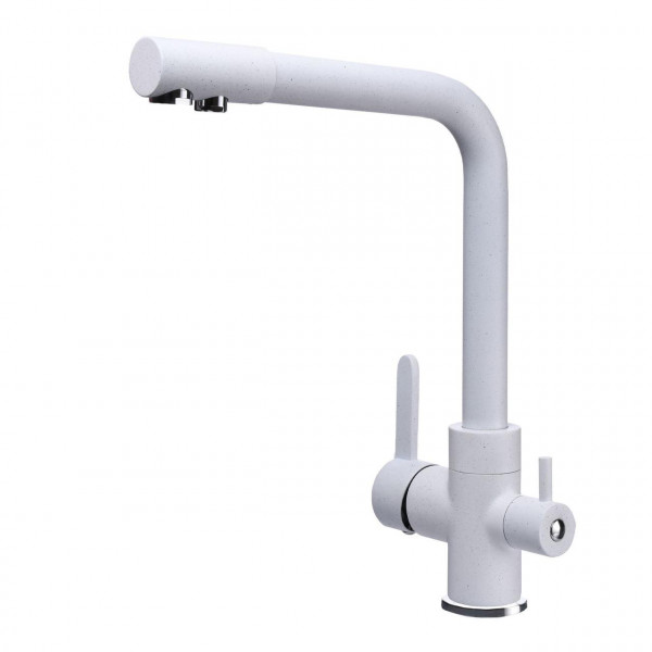 Змішувач для кухні під осмос Globus Lux LAZER GLLR-0444-7-WHITE (000019240)