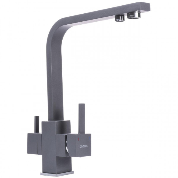 Змішувач для кухні під осмос Globus Lux LAZER GLLR-0111-3-TITANIUM (000019248)