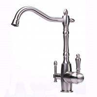 Змішувач для кухні під осмос Globus Lux LAZER GLLR-1000-8-STSTEEL (000019265)