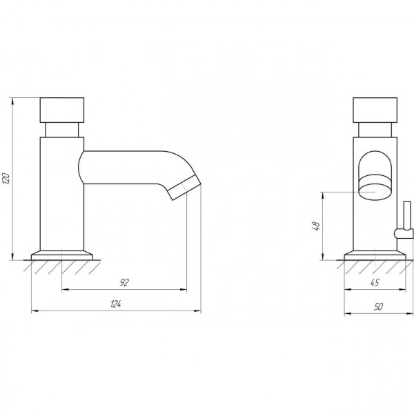 Змішувач-дозатор для умивальника TOPAZ TP-0302 (000014766)