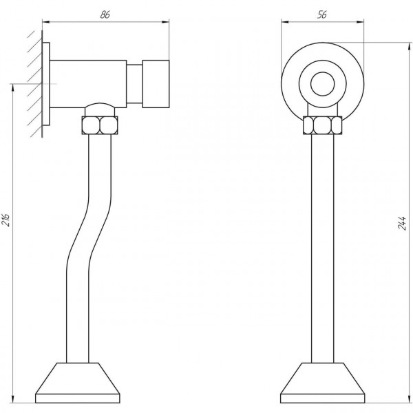 Кран-дозатор для пісуара TOPAZ TP-0201A (000014767)
