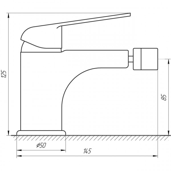 Змішувач для біде Globus Lux Koln GLK-0106 (000014952)