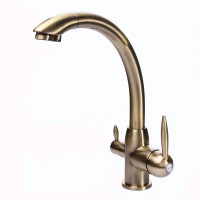 Змішувач для кухні під осмос Globus Lux LAZER GLLR-0777-9-BRONZE (000014962)