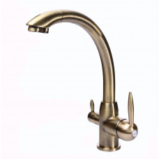 Змішувач для кухні під осмос Globus Lux LAZER GLLR-0777-9-BRONZE (000014962)