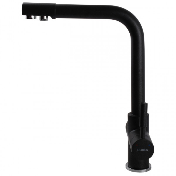 Змішувач для кухні під осмос Globus Lux LAZER GLLR-0888-1-ONIX (000011311)