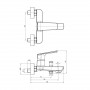 Смеситель для ванны TOPAZ LEXI TL 21101-H57-0 (000019544)