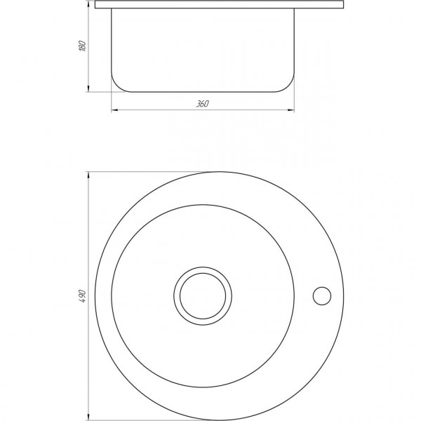 Мийка кухонна Mira MR 490 D Decor (000014442)