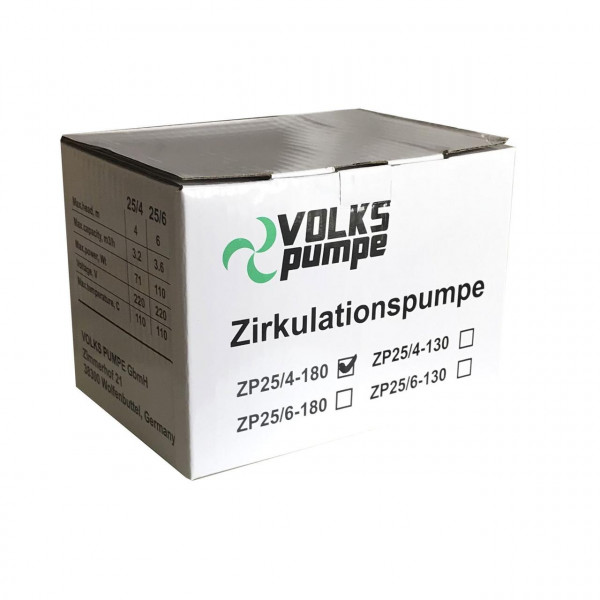 Насос циркуляційний VOLKS pumpe ZP25/4 180мм + гайки (000010612)