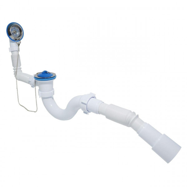 Сифон Waterstal А-40089 для ванни з перел. 1 1/2″, з гнучкою трубою (000017257)