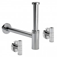 Сифон в комплектi Eleganta Set VIEGA 1 1/4″ метал. хром 492489 (57884) (000002290)