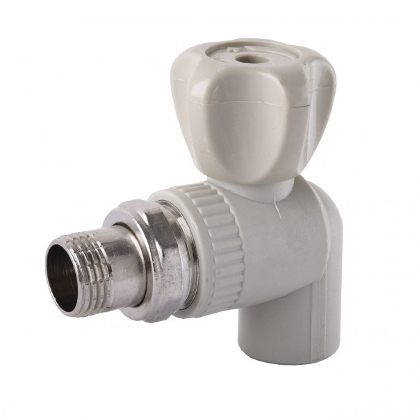 Кран радіаторний кутовий Kalde PPR ф25x1/2 22014 (000019160)