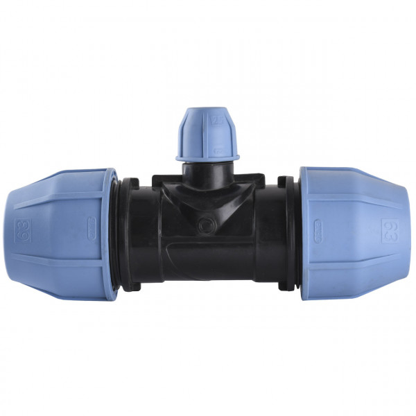 Трійник редукційний ПНД Vsplast 63*25*63 3004 (000007911)