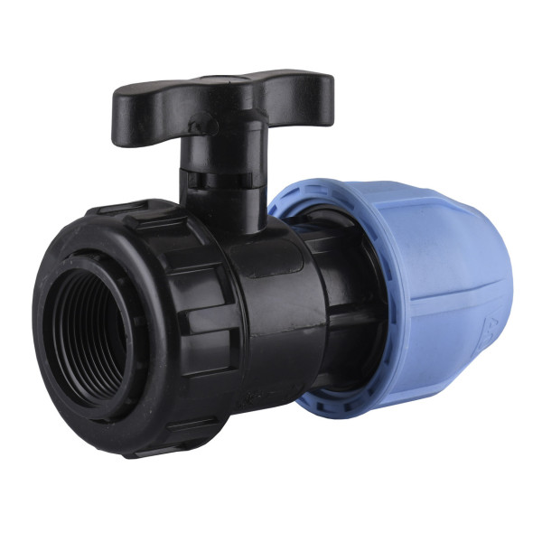 Кран кульовий ПНД Vsplast 40*1 1/4 '' ВР 6002 (000014144)