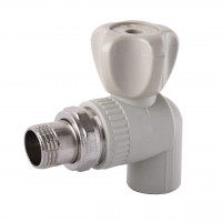 Кран радіаторний кутовий Kalde PPR ф20x1/2 22013 (000016046)