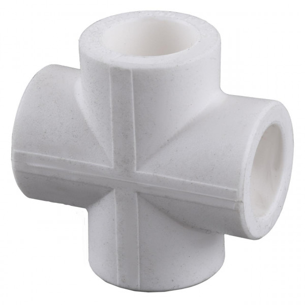 Хрестовина Kalde PPR ф20 (білий) 21020 (000017817)