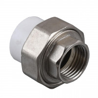 Муфта РОЗБІРНА внутр. різьба Kalde PPR ф40х1 1/4 (білий) 12098 (000017834)