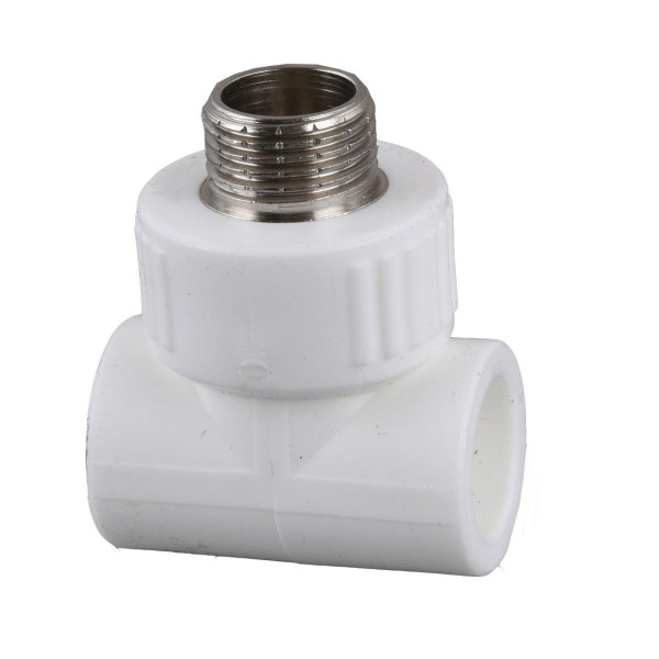 Трійник зовнішня різьба Kalde PPR ф25х3/4 (білий) 2017 (000017864)