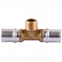 Тройник с наружной резьбой пресс APE ITALY AP 133 20х1/2″х20 (000001790)