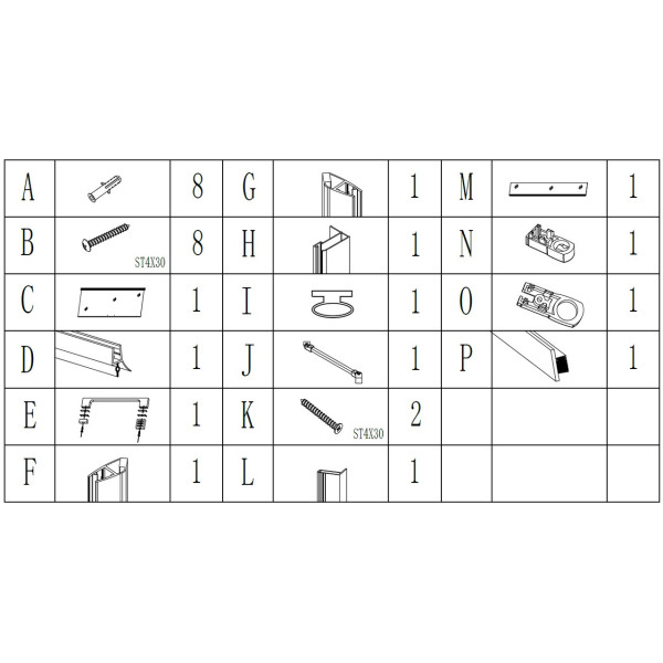 Душові двері BRAVO PASLENKA 110 (000019810)