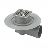 Трап VIEGA ф100 нерж. 150*150 гориз. із сифоном 557171 (000001704)