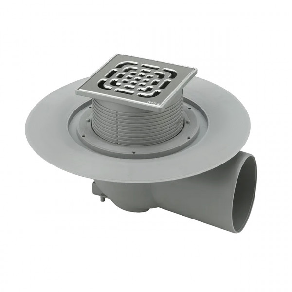 Трап VIEGA ф100 нерж. 150*150 гориз. із сифоном 557171 (000001704)