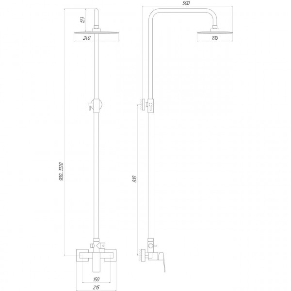 Душова система TOPAZ ODISS TO 18702-H52 (000016715)