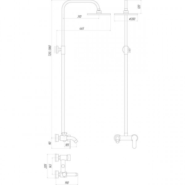 Душова система Globus Lux LAZER GLLR-0001 (000010149)