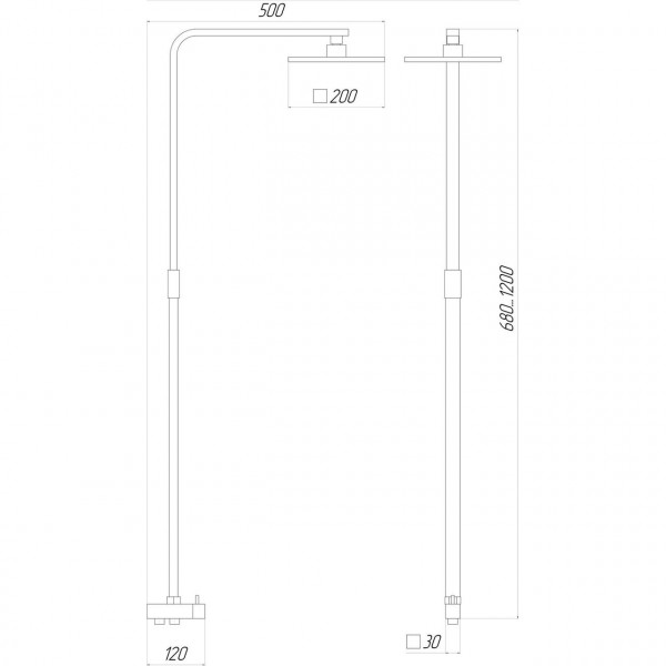 Душова колона Globus Lux MILANO GL-BAR-0707 (000014985)
