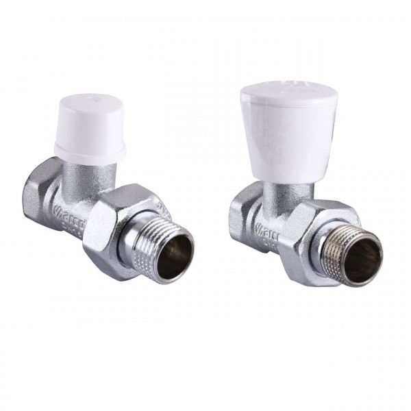 Набір Крани радіаторні прямі ARCO 1/2″ подача + зворотка KC013 KCM13 (000008440)