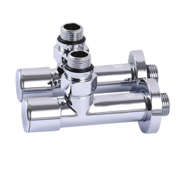 Кран вентильний кутовий з американкою SOLOMON LUX 1/2″ CHROM 7777 (2шт. КОМПЛЕКТ) (000017504)