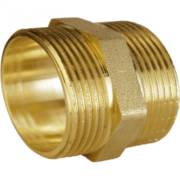 Ніпель латунний 1 1/4″ЗР х 1 1/4″ЗР штампований А0516А VA (000010622)