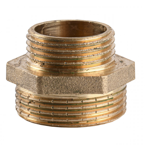 Ніпель редукційний латунний 1 1/4″ЗР х 1″ЗР штампований А0594А VA (000010624)