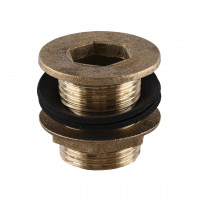 Врізання в бак Ø32 латунне 1″ЗР ливарне 1663Б (000017318)