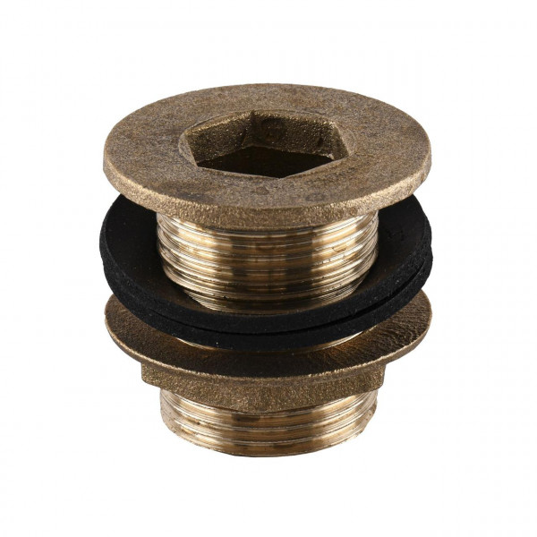 Врізання в бак Ø32 латунне 1″ЗР ливарне 1663Б (000017318)