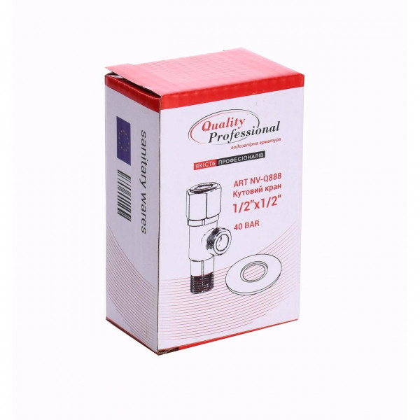 Кран кульовий кутовий Professional 1/2″х1/2″ NV-QP888 (000017332)