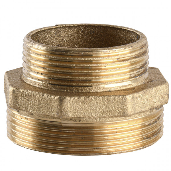 Ніпель редукційний латунний 2″ЗР х 1 1/2″ЗР ливарний 520Б (000012899)