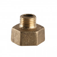 Перехідник редукційний латунний 1/2″ВР х 1/4″ЗР ливарний 639Б (000016372)