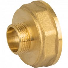 Перехідник редукційний латунний 1 1/2″ВР х 3/4″ЗР штампований А0604А VA (000011678)