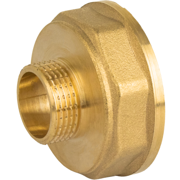 Перехідник редукційний латунний 1 1/2″ВР х 3/4″ЗР штампований А0604А VA (000011678)