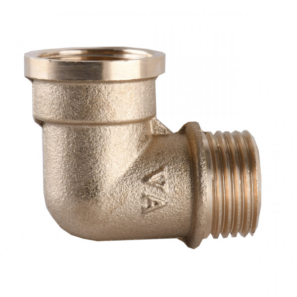 Кутник латунний 1/2″ВР х 1/2″ЗР штампований А0122-1А VA (000010489)