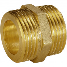 Ніпель латунний 3/4″ЗР х 3/4″ЗР штампований А0502А VA (000010496)