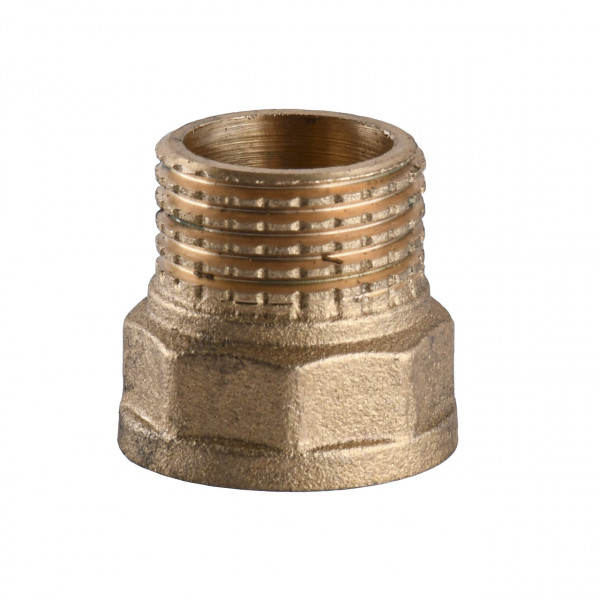 Перехідник латунний 1/2″ВР х 1/2″ЗР штампований А0601А VA (000010498)