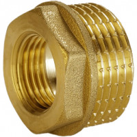 Футорка латунна 3/4″ЗР х 1/2″ВР штампована А0702А VA (000010500)