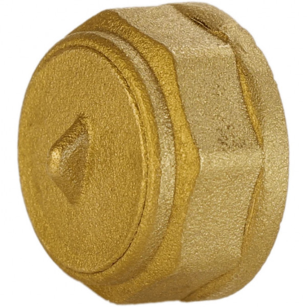 Заглушка латунна 1/2″ВР штампована А1001А VA (000010502)