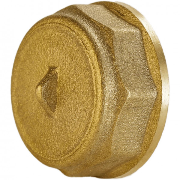 Заглушка латунна 3/4″ВР штампована А1002А VA (000010504)