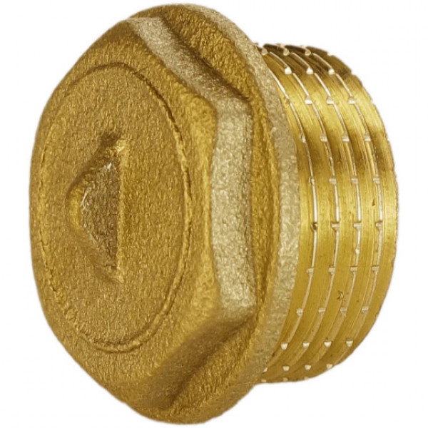 Заглушка латунна 3/4″ЗР штампована А1092А VA (000010505)