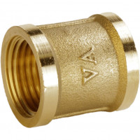 Муфта латунна 1/2″ВР х 1/2″ВР штампована А0305А VA (000010506)