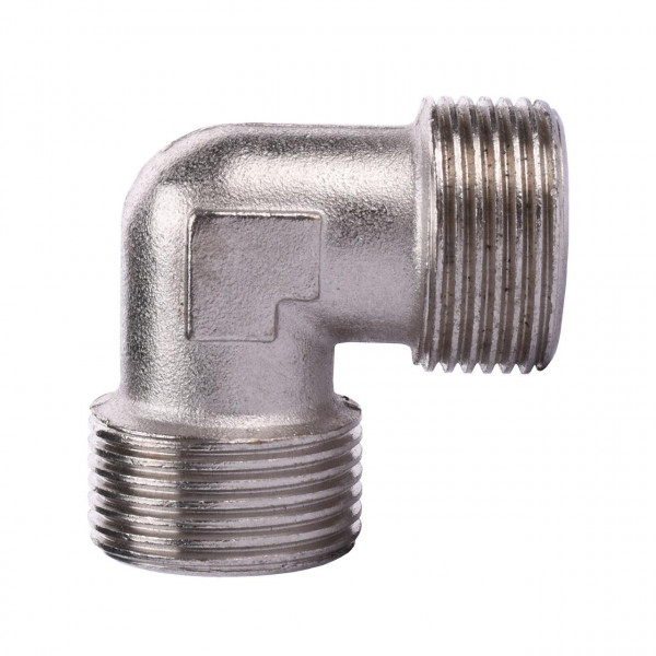 Кутник нікель 3/4″ Зовнішня-Зовнішня Ni 08790.03б (000017163)