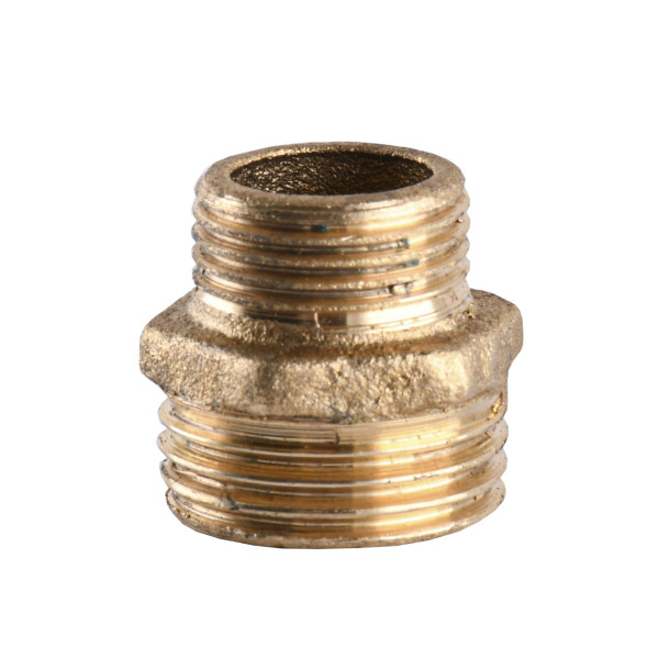 Ніпель редукційний латунний 1/2″ЗР х 3/8″ЗР ливарний 540-1Б (000012382)