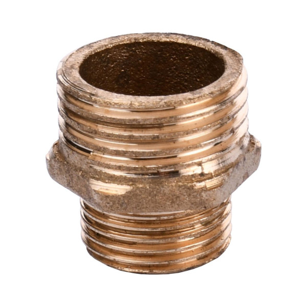 Ніпель редукційний латунний 1/2″ЗР х 3/8″ЗР ливарний 540-1Б (000012382)